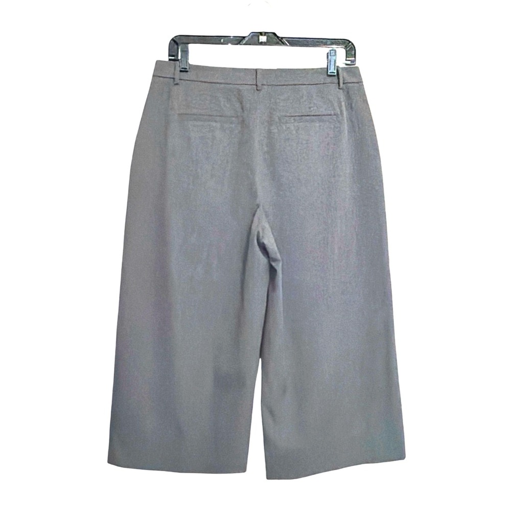 Vince Gray Tailored Cropped Wide Leg Trousers | Size 9 |Minimalist Culottes